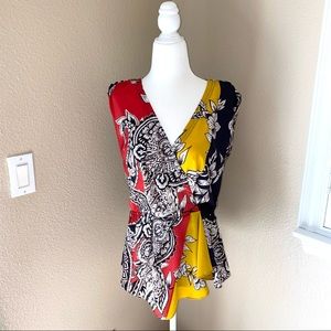 Yoana Baraschi | Colorblock Paisley Printed Tank